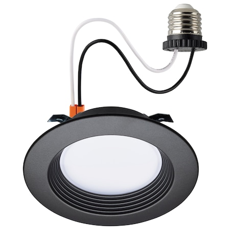 Satco 6.7 Watt LED Downlight Retrofit 4 Inch CCT Selectable 120 Volts Bronze Finish S11834R1